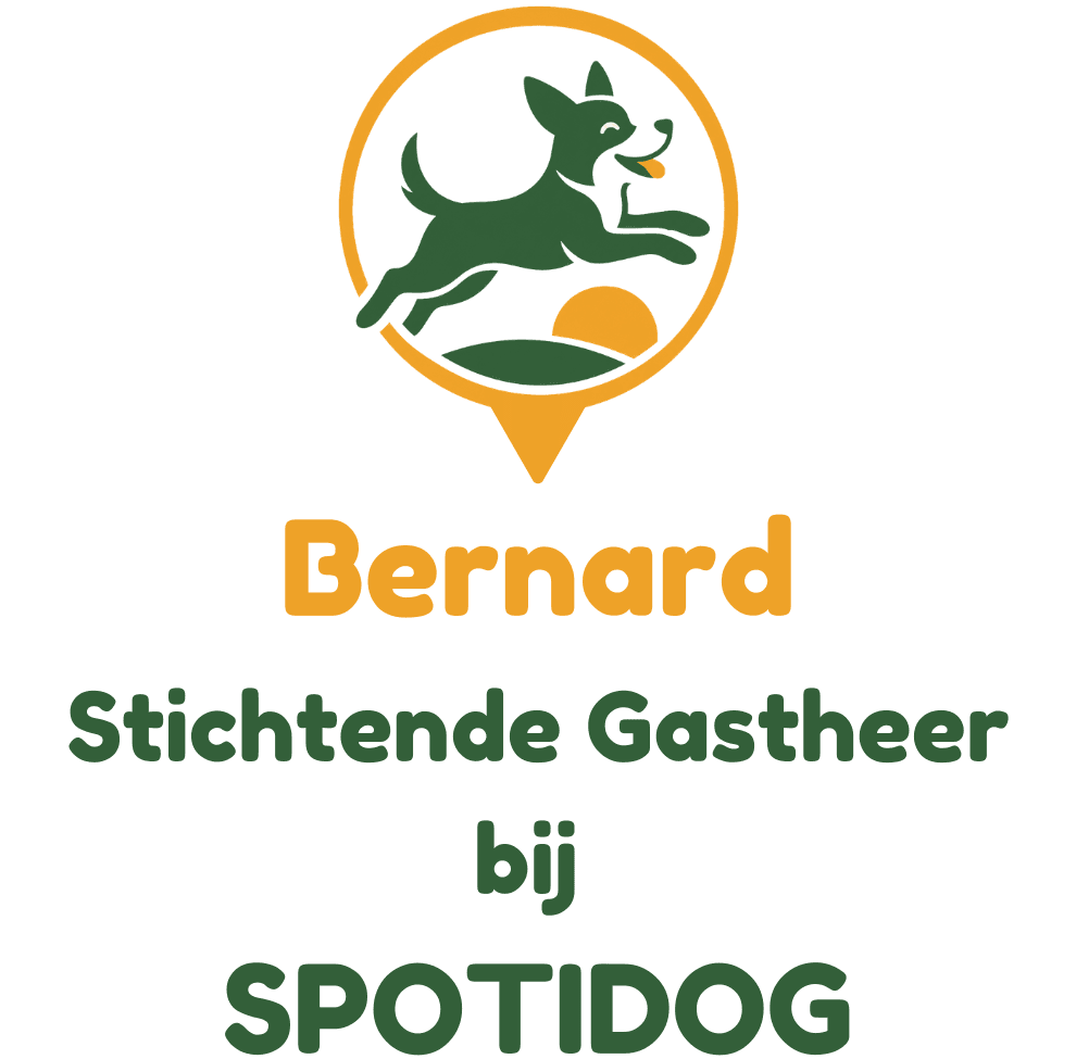 Gepersonaliseerde mok van Stichtende Gastheer Spotidog, voorbeeld met de naam Bernard
